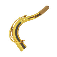 New 28mm Tenor Sax Neck gold lacquer brass material Saxophone neck Woodwind US