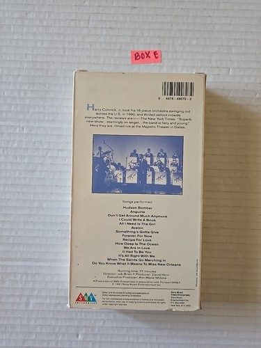 Harry Connick Jr. & His Orchestra: Swinging Out Live (VHS, 1991) - Picture 2 of 6