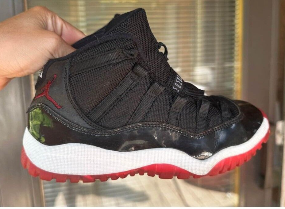 READ full description. boys air jordan 11 retro bred. size 2