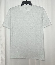 Banana Republic Men  s Short Sleeve Premium Wash T-Shirt Color White/Gray Sz XL