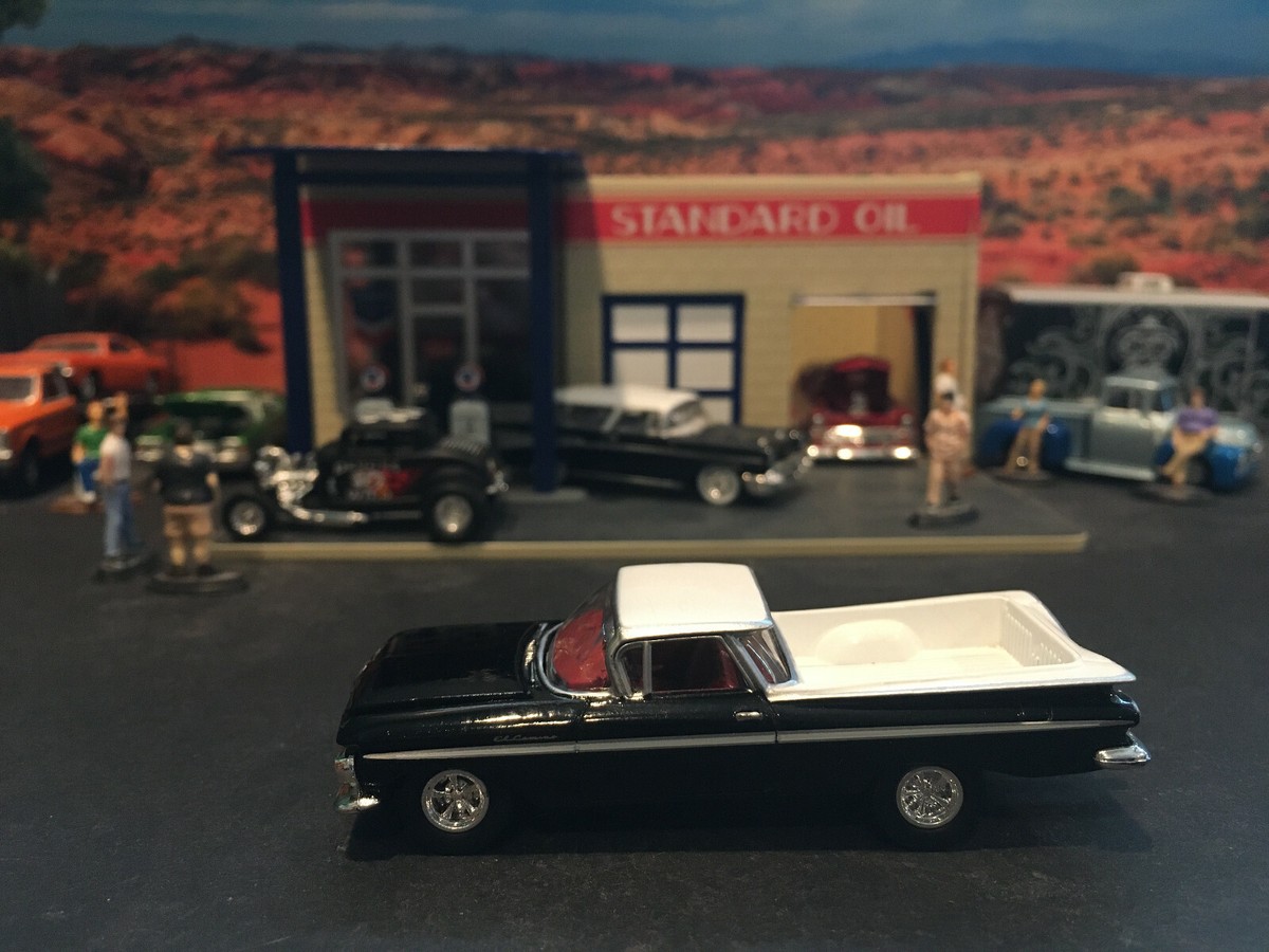 No119ミニカー1/18箱あり Hot WHeeLs 59 EL CAMINO HOT WHEELS 1959 EL CAMINO 1/18 SHOW CASE TUBE BLUE | eBay