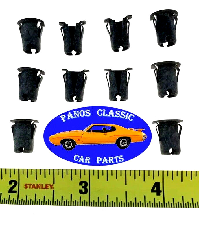 GM Barrel Tubular Push-In Speed Nuts Body Fits 9/32" Hole 1/4" Stud 10pcs 205