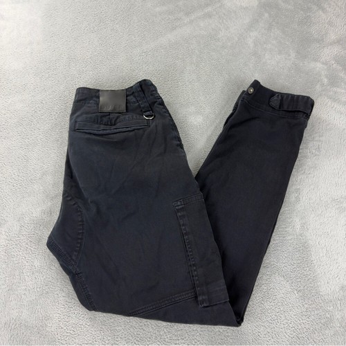 DUER T2X18 Herren Größe 33x30 tatsächliche 33x28 Live Free schwarze Cargohose mit Taschen - Bild 6 von 15