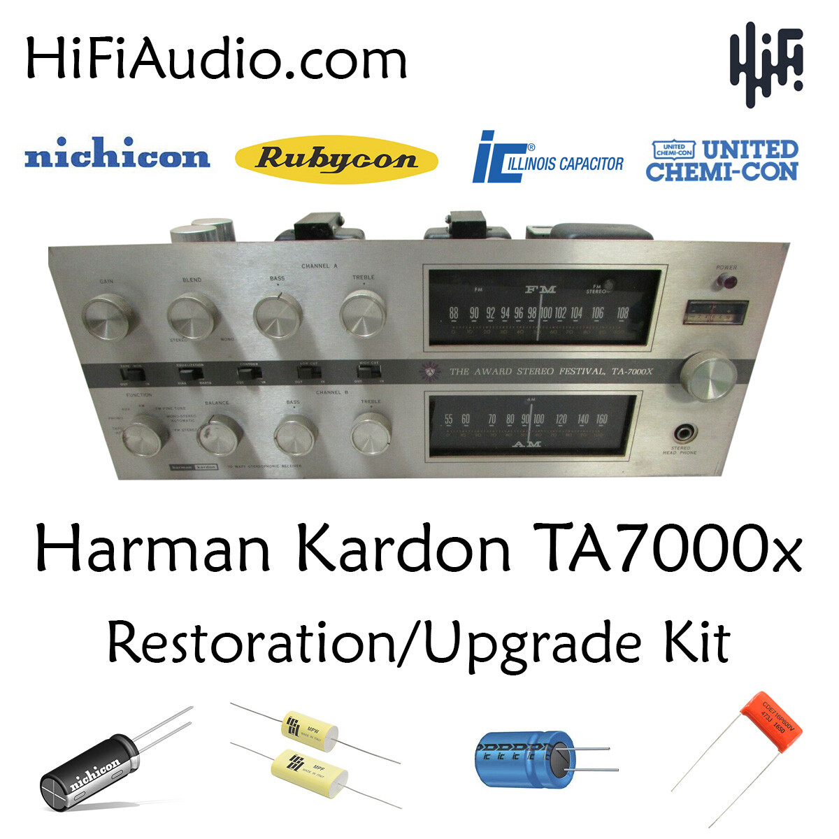 Harman Kardon TA7000x tube restoration kit service recap capacitor