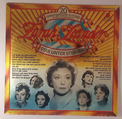 Zarah Leander   ''Star Unter Sternen (20 Unvergessene Erfolge)'' (Ariola  202 491)