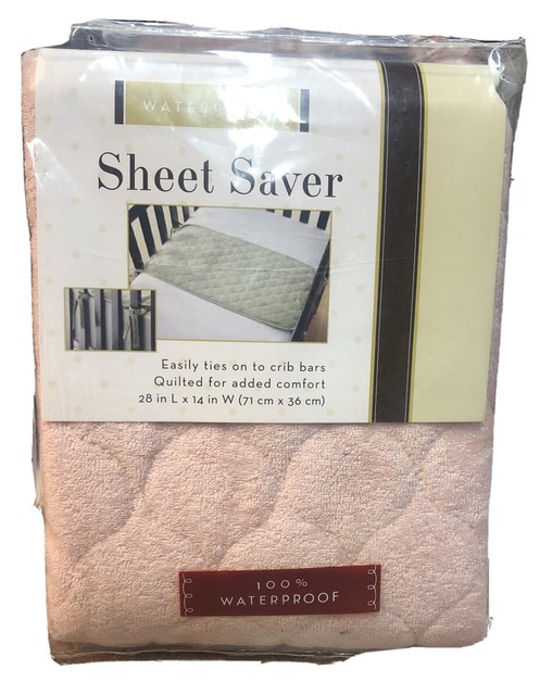 crib sheet saver pad