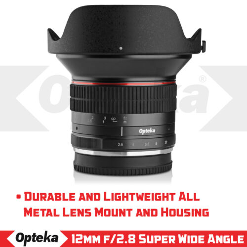 Opteka 12mm f/2.8 Lens for Panasonic GH5 GH4 GX85 GF8 GF7 GX850 GX8 G85 G9 G7 - Picture 2 of 11