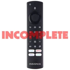 INCOMPLETE Insignia Remote (NS-RCFNA-21 Rev E) - Black / No battery door