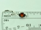 Dangling 1.90 ct  Natural Oval Garnet Earring White gold 14K leverback January  — photo 6