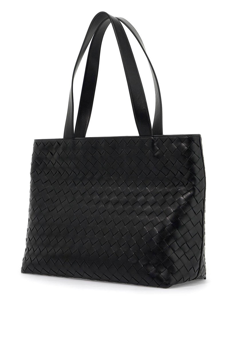 バッグ・カバンその他 BOTTEGA VENETA Men Bags Black 749878VBO81 8803 BOTTEGA VENETA Small Intrecciato tote bag with zip Men