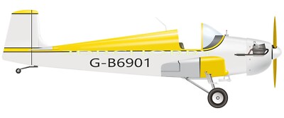 Druine Turbulent 50'' WS RC Model Airplane Laser Cut Balsa Ply Short Kit + Plan