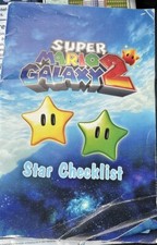 Super Mario Galaxy 2 - STAR CHECKLIST BOOKLET MANUAL ONLY - Nintendo Wii