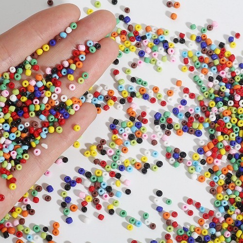 2-4mm Solid Color Czech Glass Loose Seed Spacer Beads Jewelry Making - Picture 2 of 25