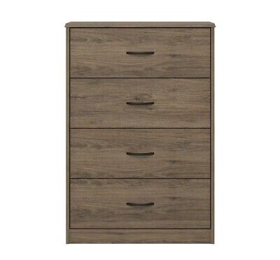 Bedroom Dresser Rustic Oak, Mainstays Classic 4 Drawer Dresser Walnut