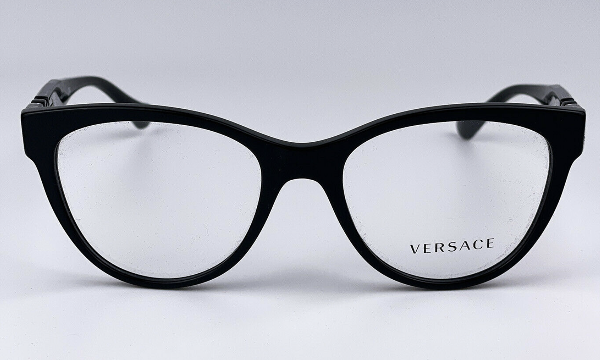 New VERSACE Rx-able Eyeglasses VE 3304 GB1 53-18 140 Black