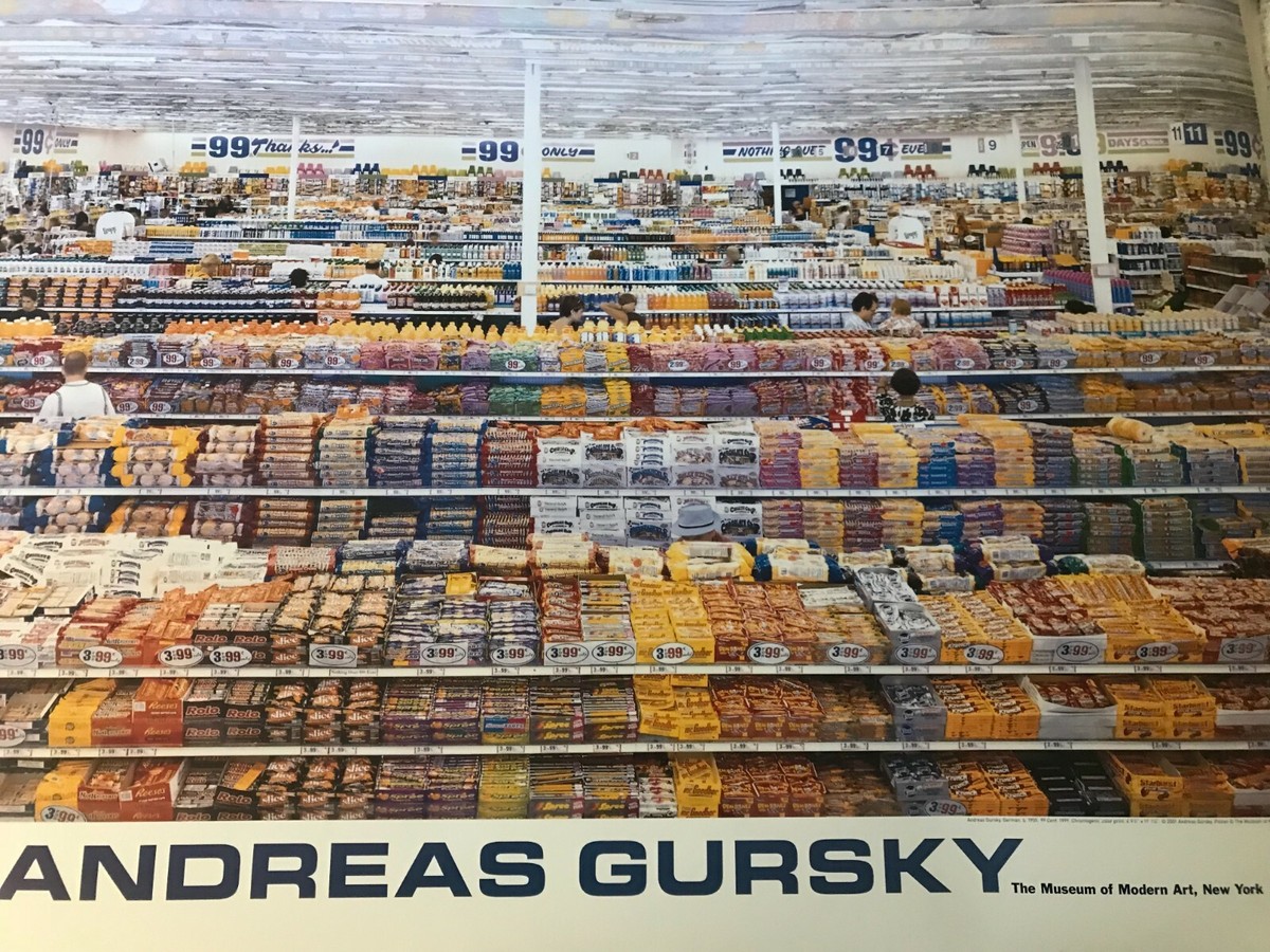 Grocery Store Andreas Gursky 99 Cent Original Andreas Gursky Paint For The  99 Cent Only Stores