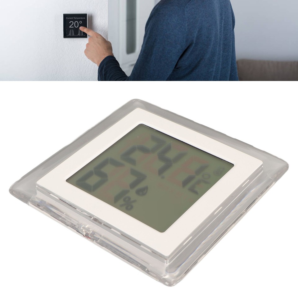 Digital Thermometer Hygrometer High Accuracy Symbols Display Backlit DM