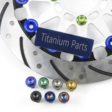 Motorcycle disc fixed dedicated M8x20 25mm Flying saucer head Titanium screws