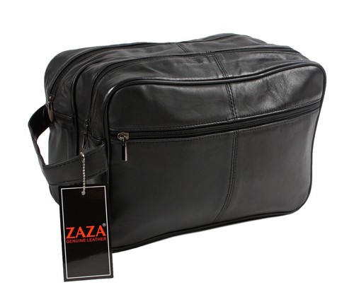 JUMBO Unisex - toilet bag extra large, washbag, Genuine Real Leather - Picture 9 of 12