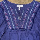 Jessica Simpson Girls Sammi Batwing Flounce Top Size Large Blue Boho — photo 2