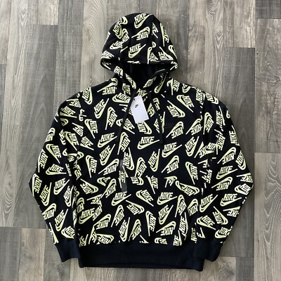 Nike Sport Essentials Allover Print Pullover Hoodie Mens MEDIUM