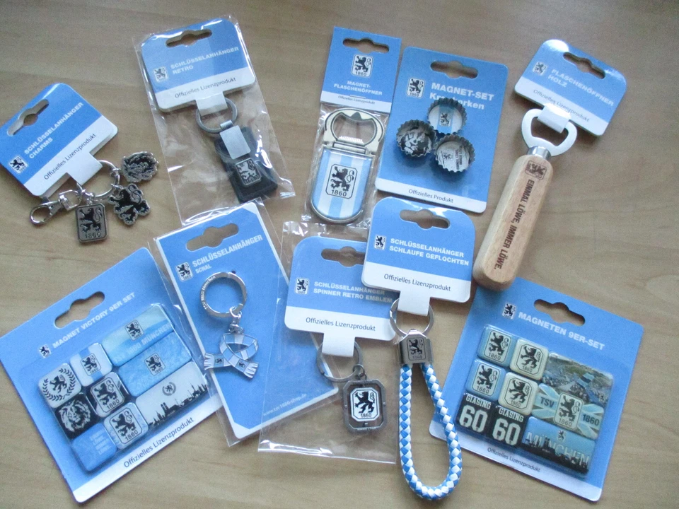 TSV 1860 München Schlüsselanhänger / Flaschenöffner / Magnete