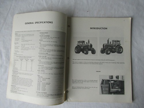 1977 White Field Boss 2-180 tractor specification and technical features manual - Picture 3 of 12