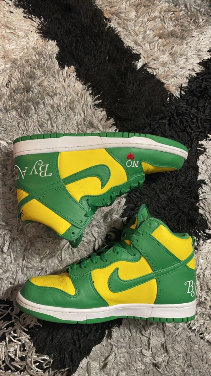 Nike SB Dunk High Supreme By Any Means Brazil 2022 Size 9 DN3741