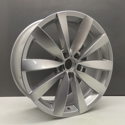 VOLKSWAGEN SCIROCCO PASSAT 19'' LUGANO SILVER ALLOY WHEEL RIM OEM GENUINE X1