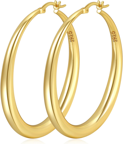 Or Flash Argent Sterling Interminable 14mm Tube Carré Rond