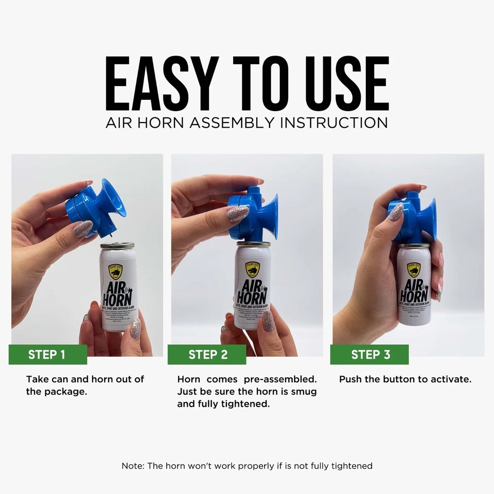 Air Horn 1.4 oz | 1-mile away safety and Outdoor Alarm 2 Pack - Image 3 of 4