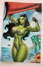 JOSE VARESE PlaySuper No Parking Signed HULK Remark COA She-Hulk  LTD #12/25
