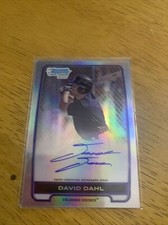 2012 Bowman Chrome Auto Refractor David Dahl
