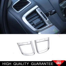 For Honda CRV CR-V 2017-2021 Silver Titanium Console L&R Air Outlet Vent Trim 2*