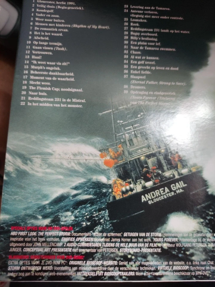 The Perfect Storm DVD 2000 George Clooney Mark Wahlberg VGC 💖 - Image 4 of 4