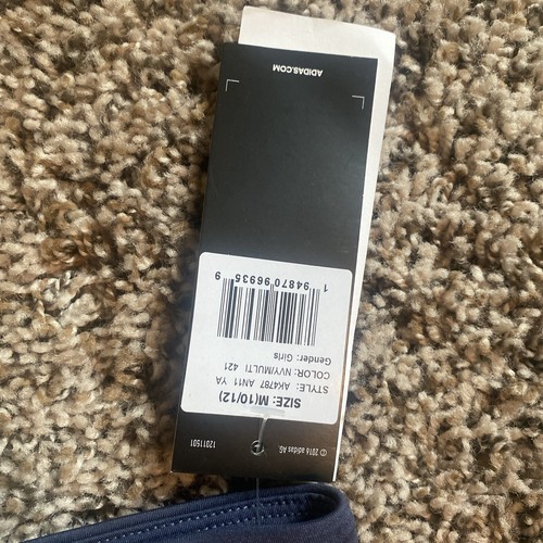 Adidas Girls Leggings Areoready Size M (10/12) NWT - Picture 2 of 7