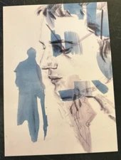 art postcard oversize Nick Mauss Elizabeth Peyton 2005 gallery invitation