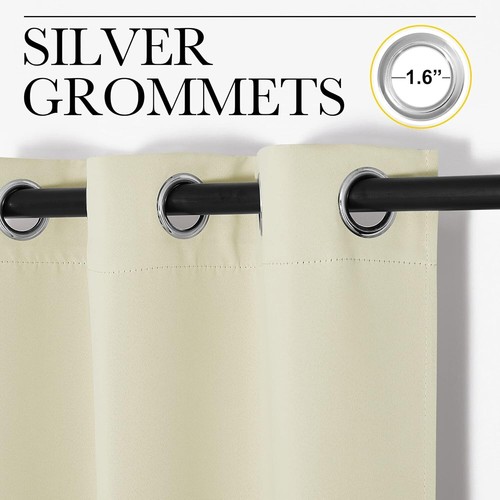 Versatile Beige Partition Curtain - Soundproof, Blackout, 10ft x 9ft Fabric - Picture 4 of 11