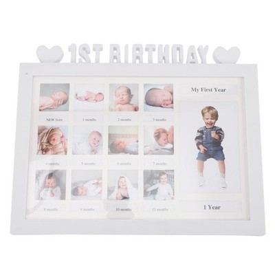  Mein Erstes Jahr Bilderrahmen Fotorahmen Zum Geburtstag Baby My First Year