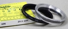 39.4mm Lens Thread to Series VI 6 EDNALITE 606 Filter Holder/Adapter w/Ring NOS