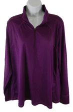 Xersion Performance Top Size 1X Purple long sleeve shirt (nn90)