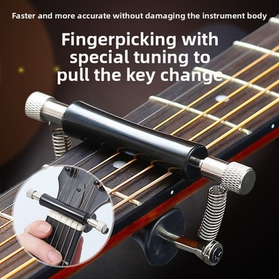 Schiebegitarre Capo Clip Folk E-Gitarre 6 Saiten schneller Tastenwechsel Legierung