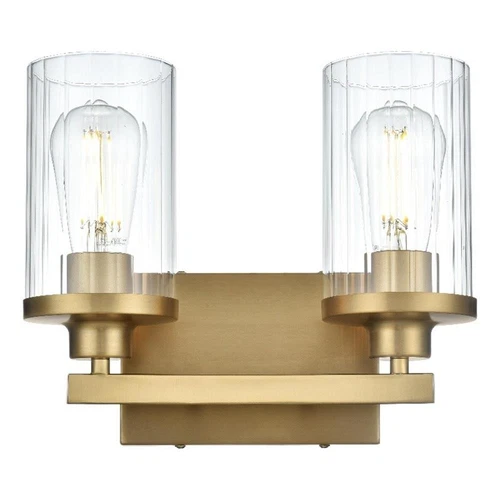 Living District Thane 11.5" Wall Sconce In Satin Gold - Picture 1 of 8