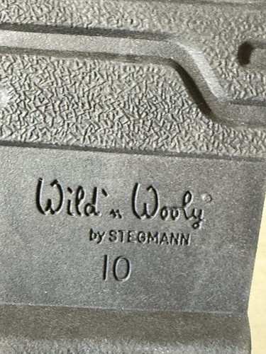 STEGMANN Wild ‘N Wooly Gray Wool-felt Oxford Clogs—SZ 10 - Picture 3 of 15