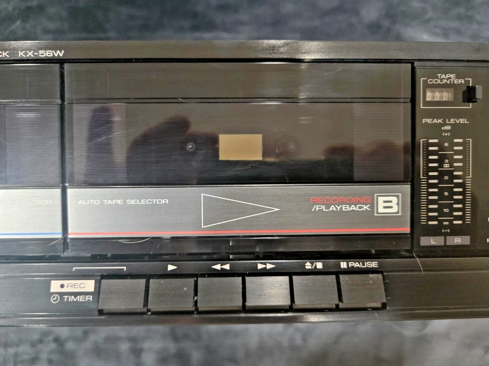 Kenwood KX-56 Estéreo Cassette Deck - Reparado, Cinturones Nuevos, Limpio, Probado, Demag Foto 3 de 4