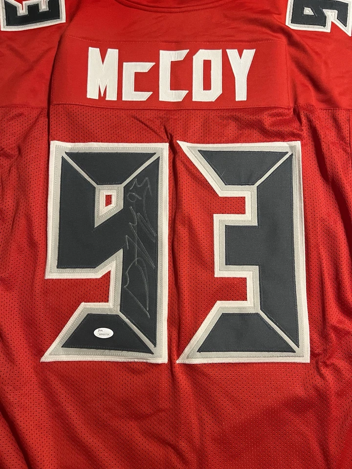 Camiseta deportiva firmada por GERALD McCOYS de los Buccaneers JSA Foto 4 de 4