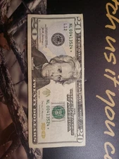 20 Dollar Bill 2017 6 Didget circulated ** STAR NOTE ** Minted In FW TEXAS RARE