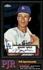 Maury Wills 2021 Topps Chrome Platinum Anniversary #693 Los Angeles Dodgers