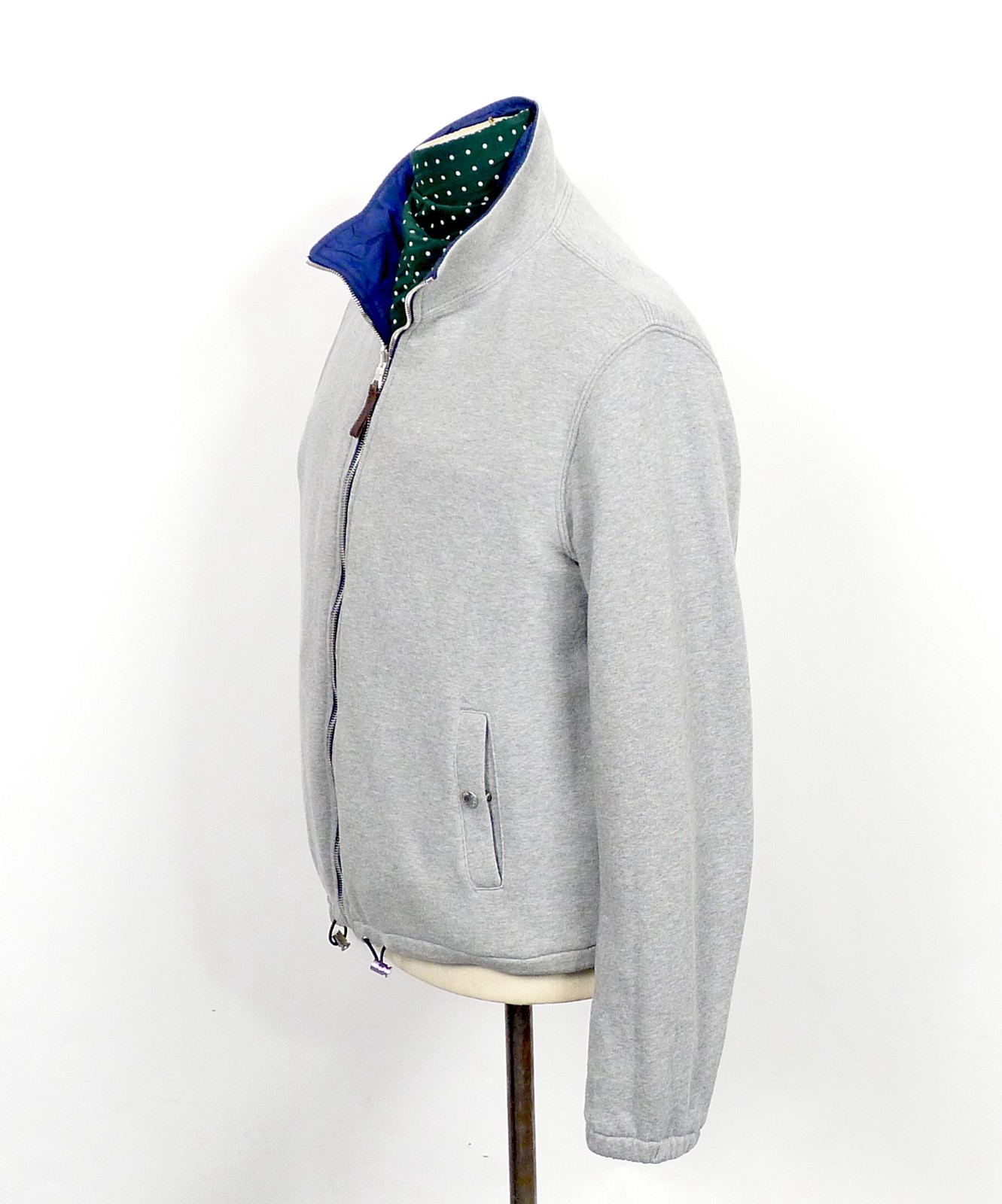 Prada Sport 2006 Windbreaker Jacket Reversible Blue Nylon Mens Size 54 #138 thumbnail 14