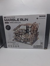 ROKR NEW Marble Run Manual LGA01 Marble Night City 3D Wooden Puzzle Toys Games